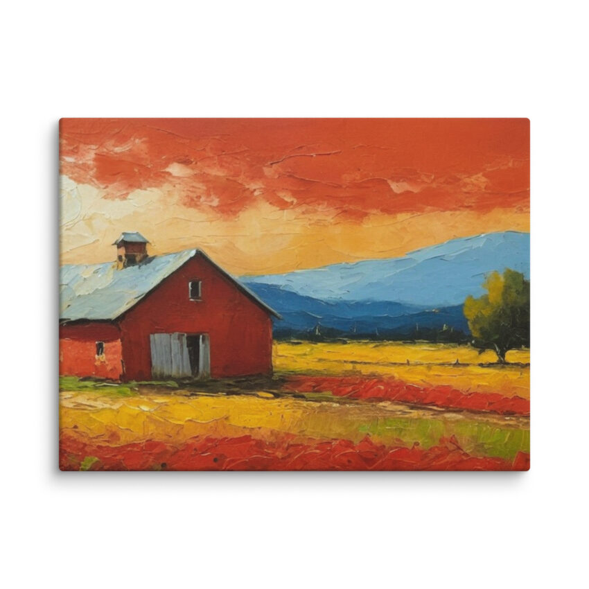 Sunset Over the Farmstead - Image 3